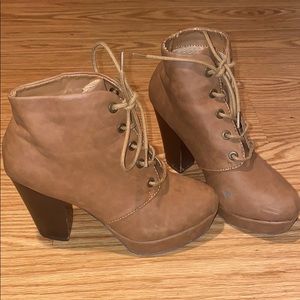 Brown Heeled Boots